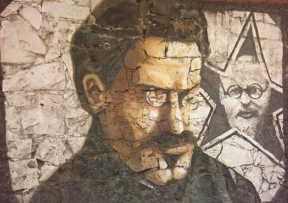Граффити в музее Льва Троцкого. Мехико